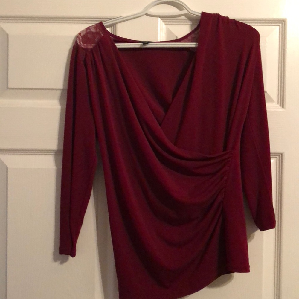 Red Lace Should Blouse